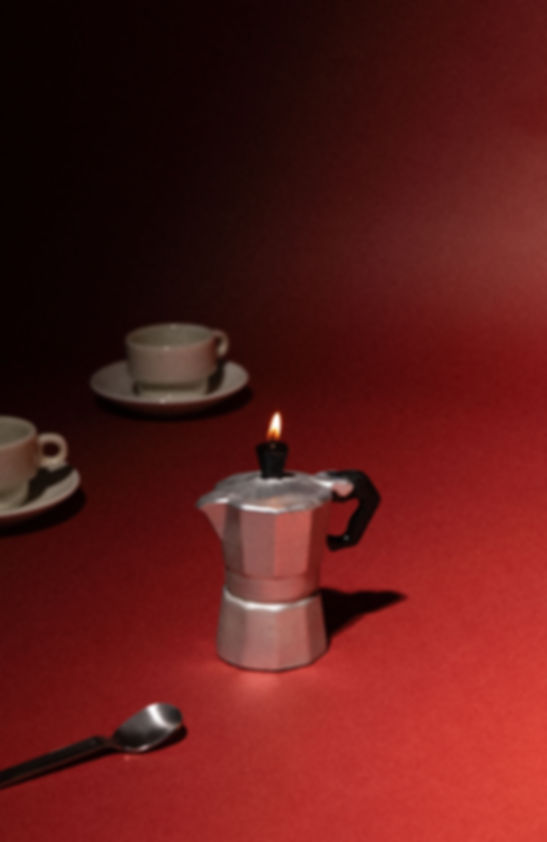 Candle, Moka Pot - Made in Italy
