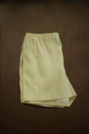 Batch N.3 Loungewear Shorts - Beige Lemon