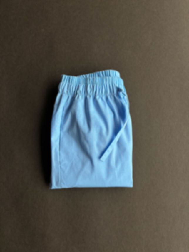 Poplin Solid Light Blue Lounge Trousers